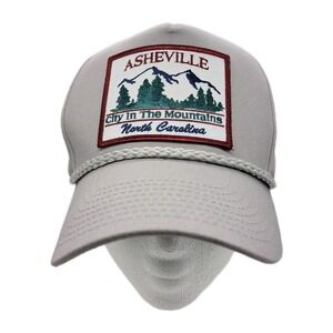 Asheville, NC Gray Roper Snapback Cobra Hat City In The Mountains North Carolina